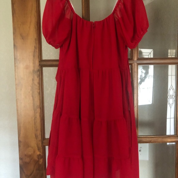 B Darlin red dress (purchased at Macy’s) - Picture 2 of 2